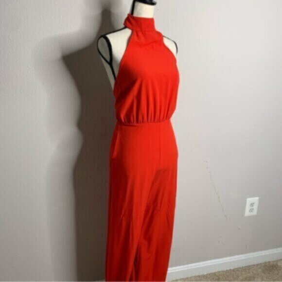 Lulus Red Moment for Life Halter Jumpsuit - Picture 6 of 12